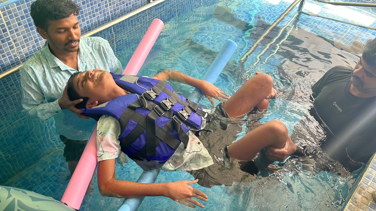 Aqua therapy session